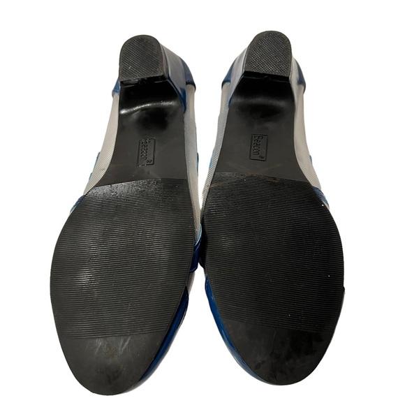 Beacon Fashion and Fit Blue Floral with See Through Mesh Shoes Size 7.5 - Picture 7 of 7